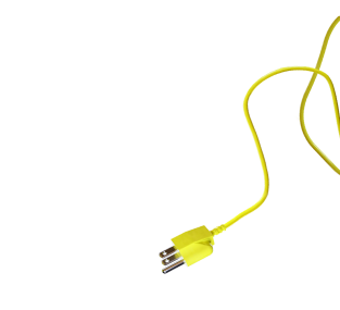 Illustration of neon wires that almost connect